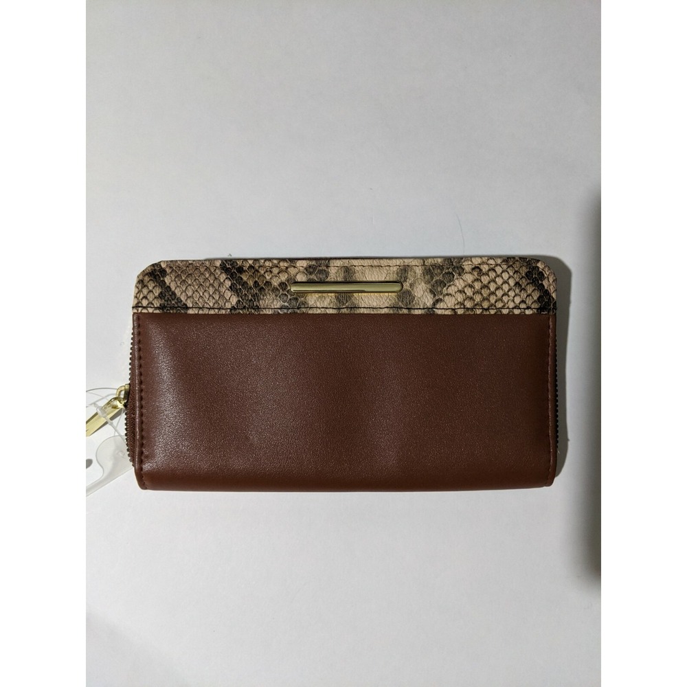 Ladies Rectangular Brown Wallet Accessories